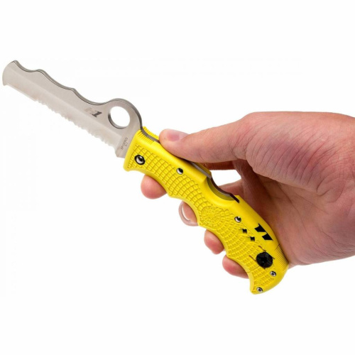 Складной нож Spyderco Rescue Assist™ Salt Yellow - 79PSYL фото 4